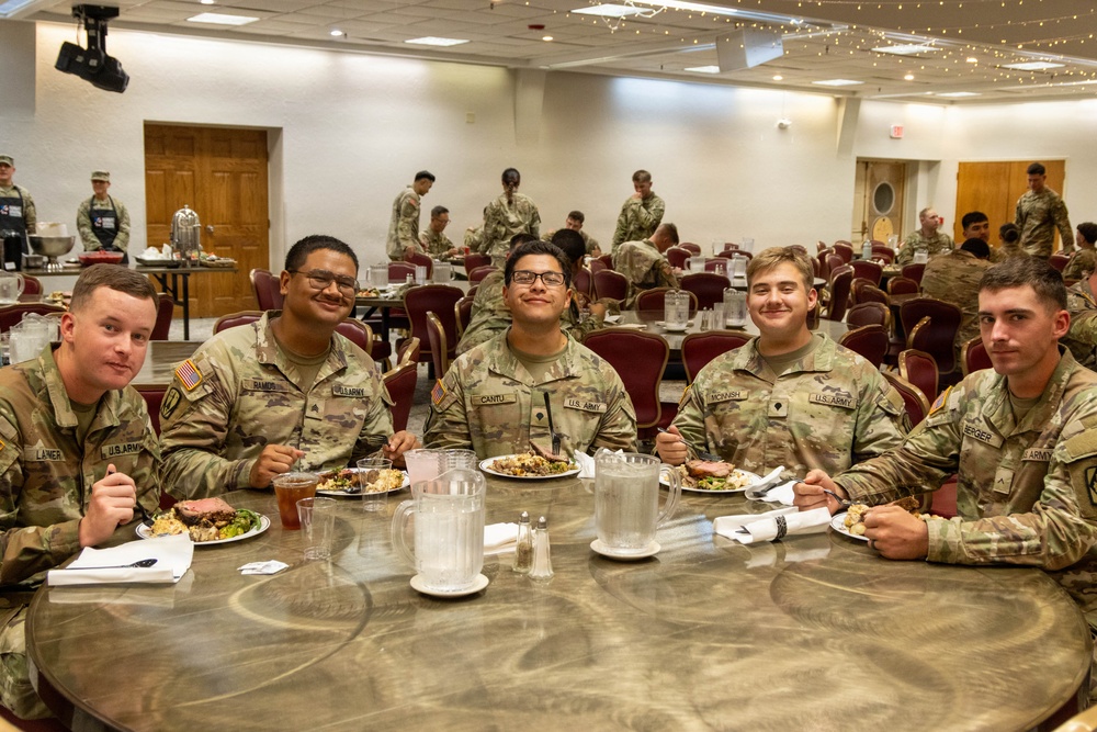 Six courses, one table: Fort Sill meal brings Soldiers, leaders together