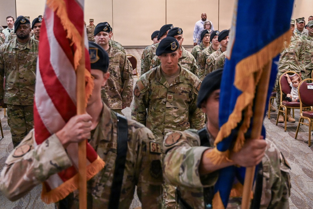 60th SFS change of command ceremony