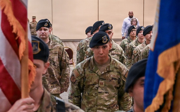 60th SFS change of command ceremony