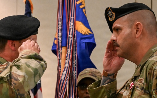 60th SFS change of command ceremony