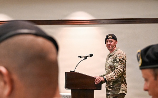 60th SFS change of command ceremony
