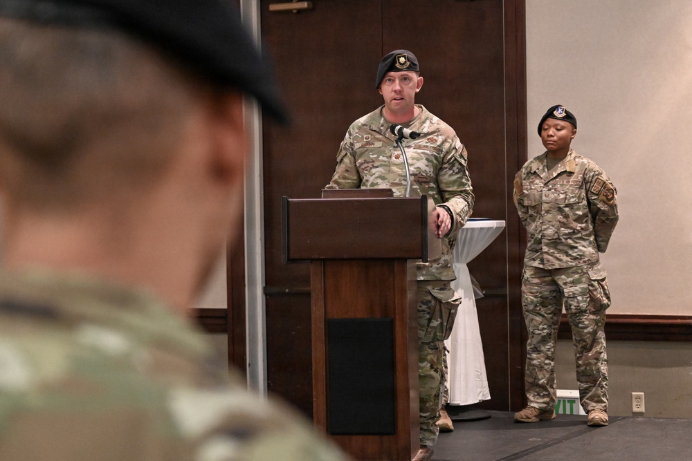 60th SFS change of command ceremony