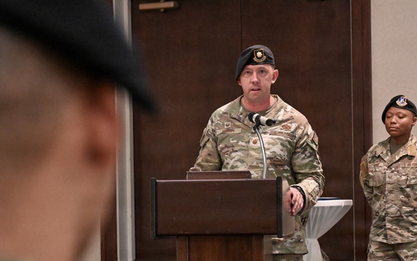 60th SFS change of command ceremony