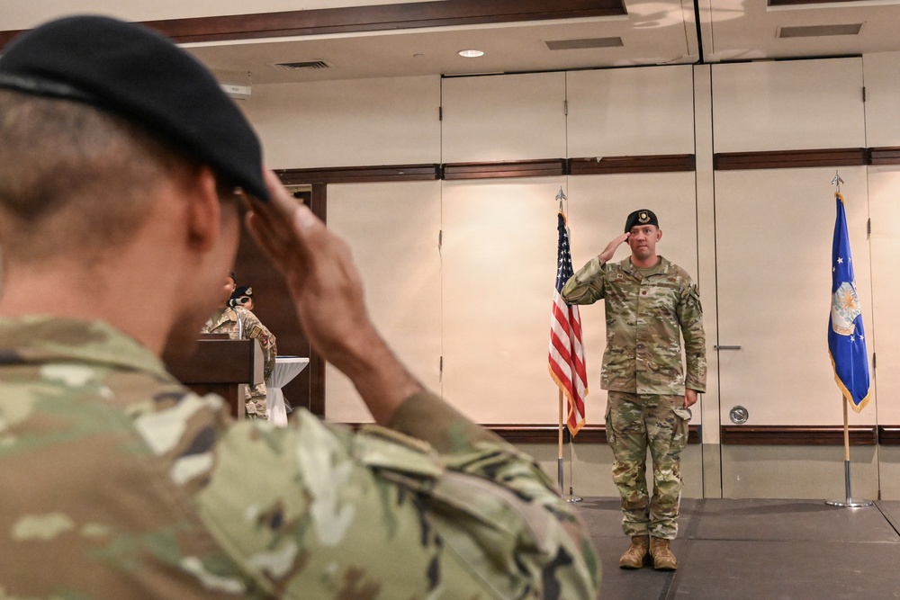 60th SFS change of command ceremony
