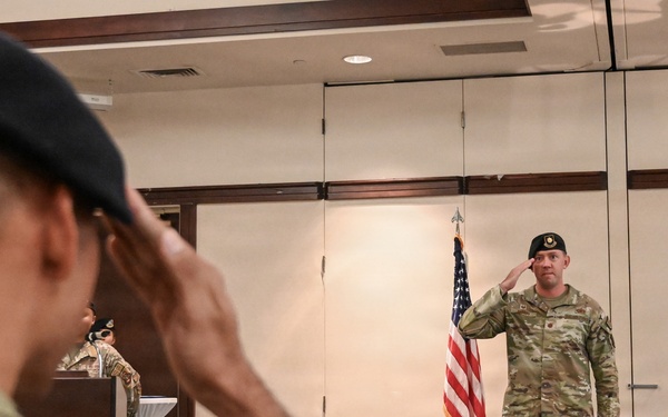 60th SFS change of command ceremony