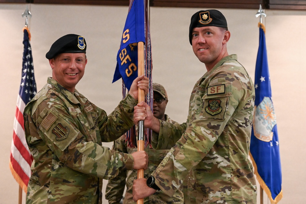 60th SFS change of command ceremony