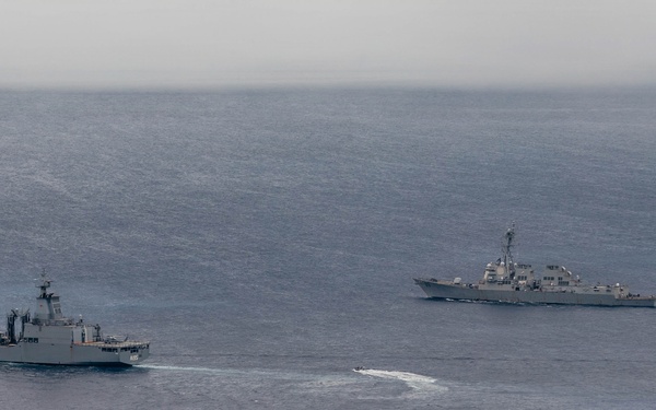 George Washington Conducts Replenishment-at-Sea
