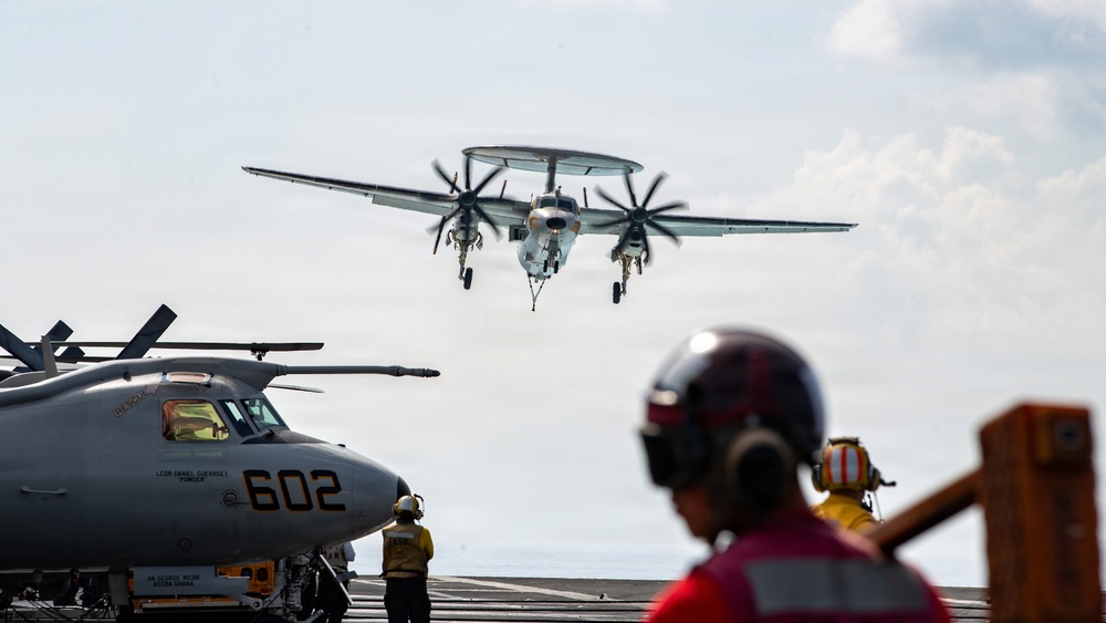 George Washington Conducts Flight Operations