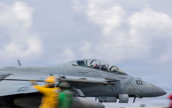 George Washington Conducts Flight Operations
