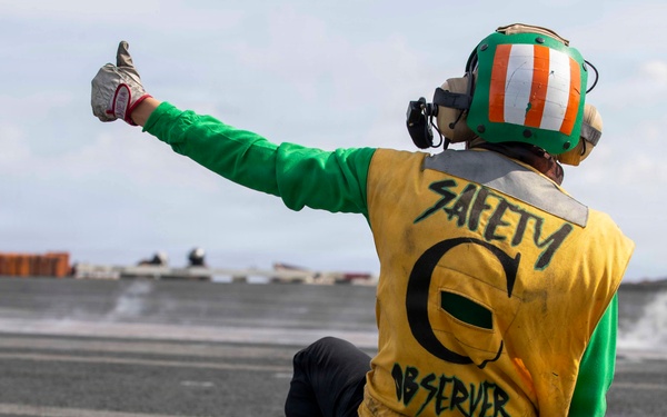 George Washington Conducts Flight Operations
