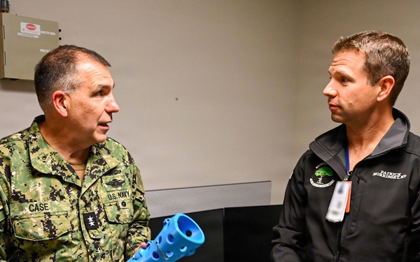 Acting Navy Surgeon General Conducts Office Calls with Medical Personnel