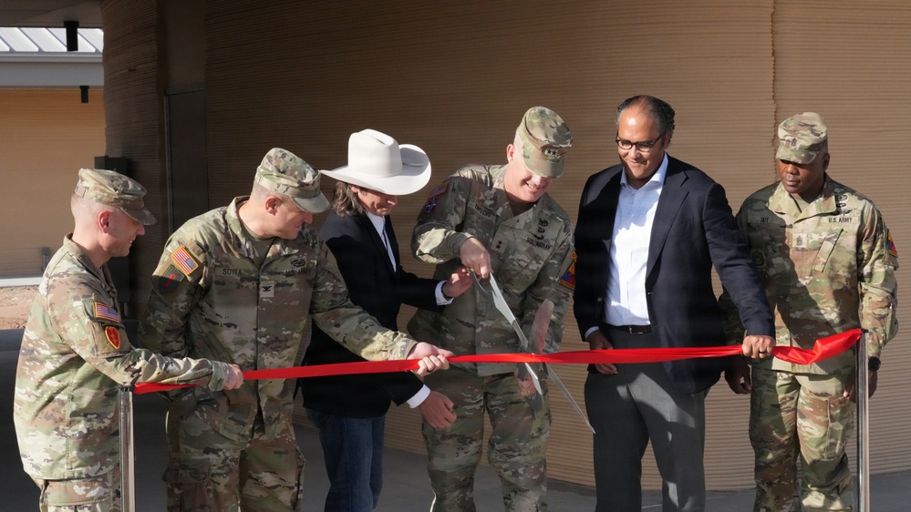 Fort Bliss 3D barracks ribbon cutting ceremony