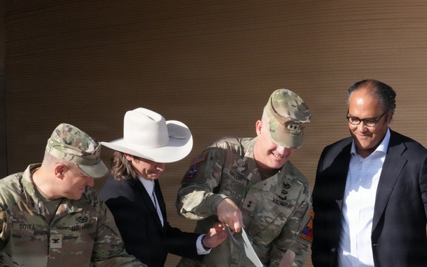 Fort Bliss 3D barracks ribbon cutting ceremony