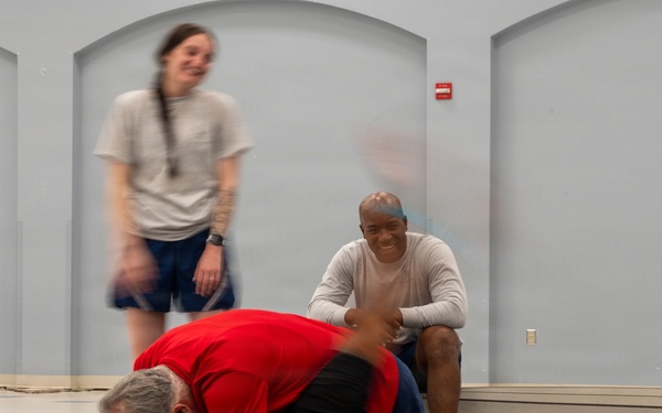 Security Forces sharpen close-quarters combat skills during combatives training