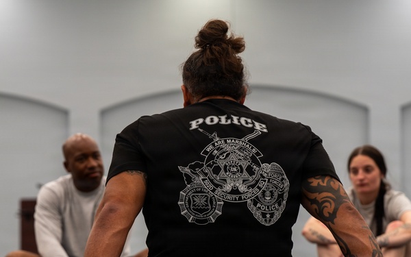 Security Forces sharpen close-quarters combat skills during combatives training