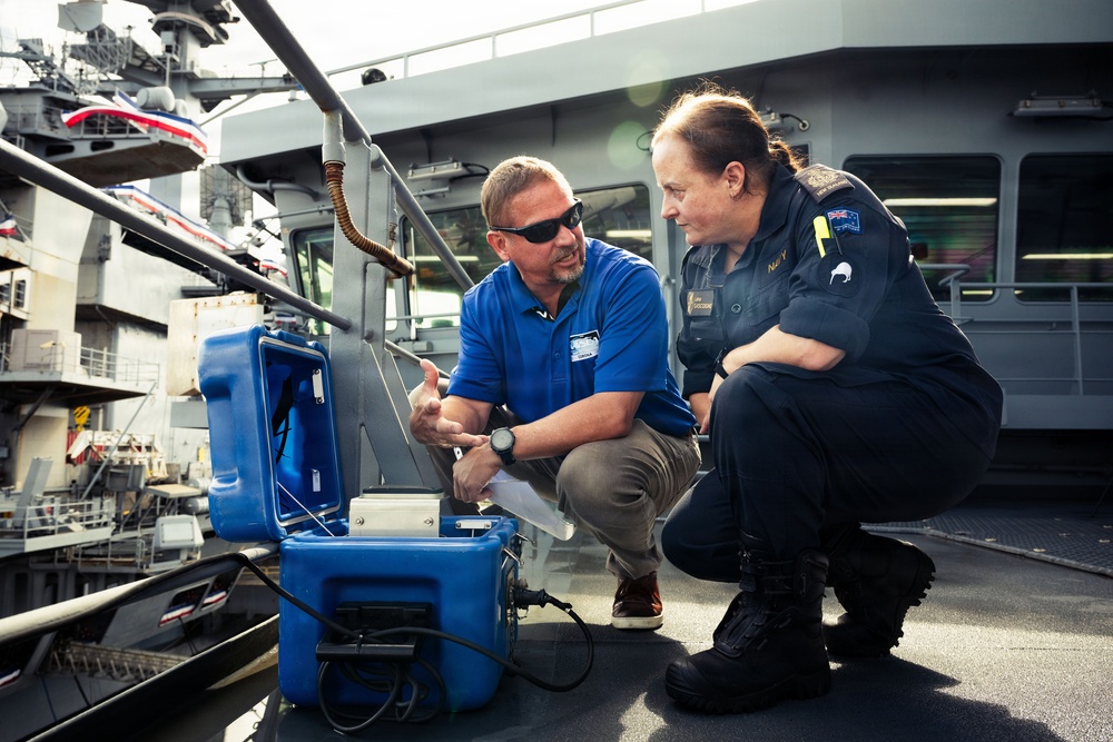 Iridium tracking unit installs during RIMPAC 2026