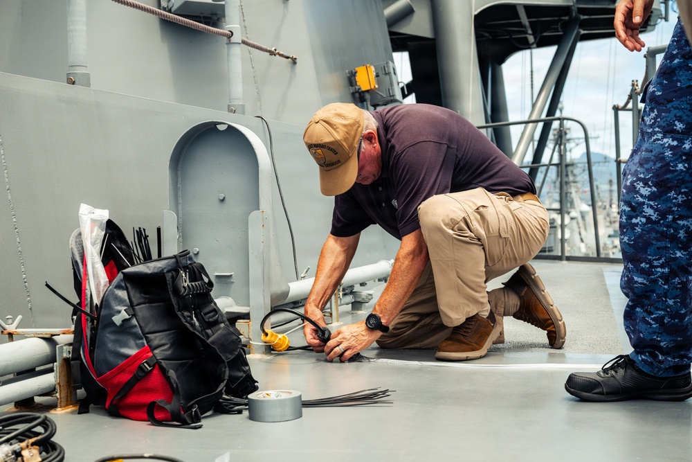 Iridium tracking unit installs during RIMPAC 2026