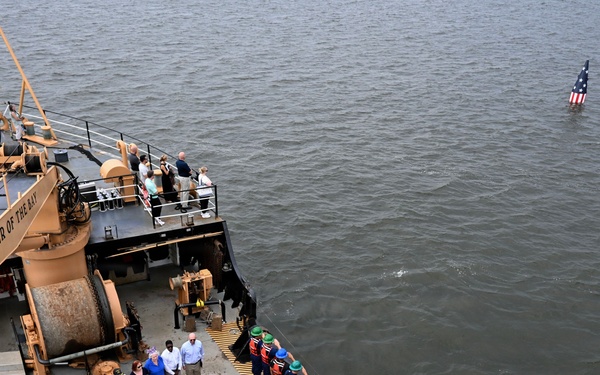 Coast Guard sets historic Francis Scott Key Memorial Buoy in Baltimore Harbor