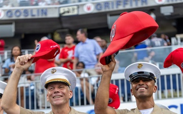 Lt. Gen. Austin Attends Marine Corps Day at Nationals Park