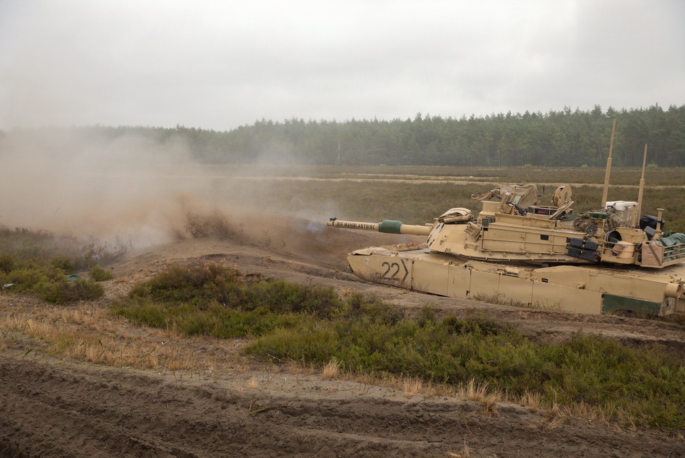 2-37AR, 1ID perfects its craft and shows lethality during M1 gunnery range