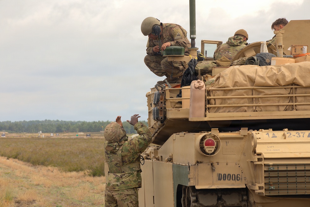 2-37AR, 1ID perfects its craft and shows lethality during M1 gunnery range