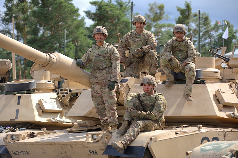 2-37AR, 1ID perfects its craft and shows lethality during M1 gunnery range