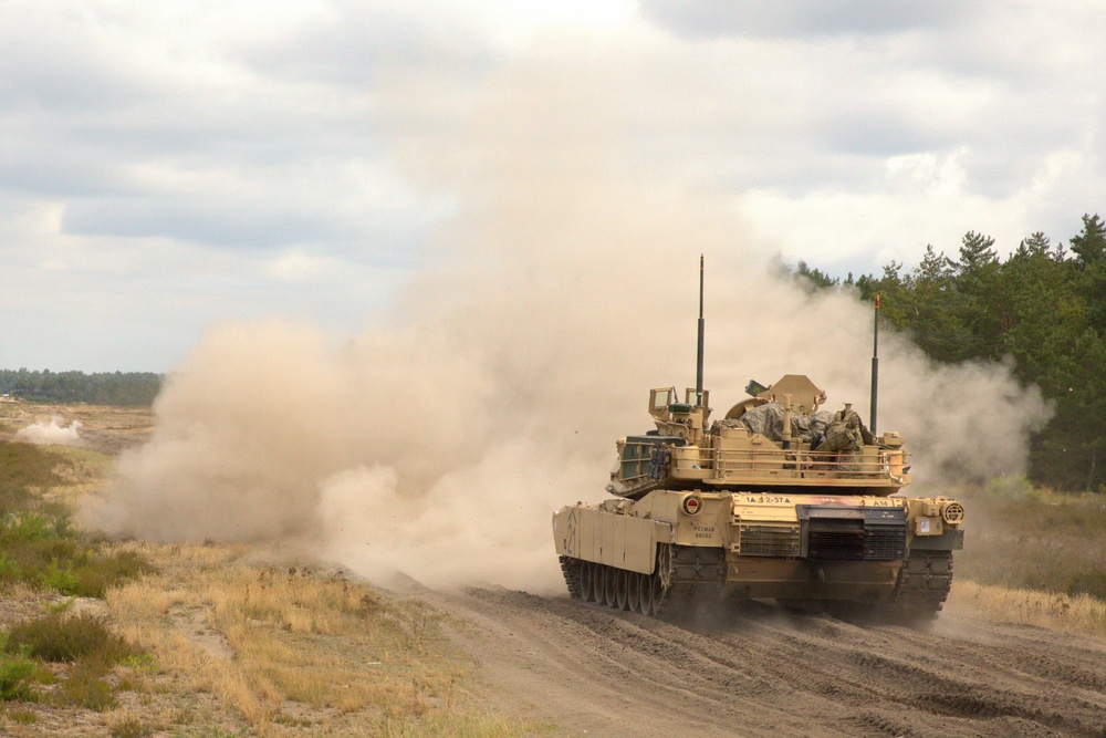 2-37AR, 1ID perfects its craft and shows lethality during M1 gunnery range