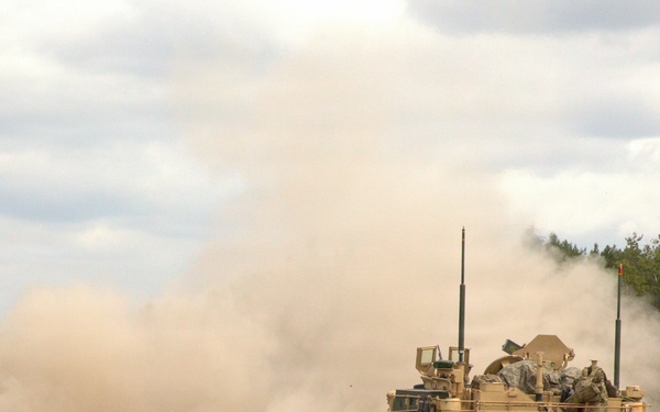 2-37AR, 1ID perfects its craft and shows lethality during M1 gunnery range