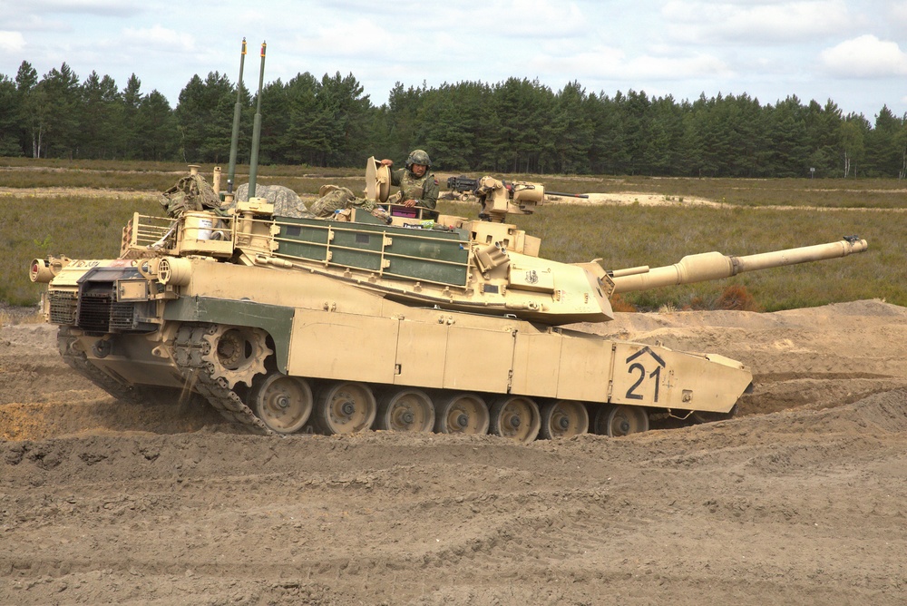 2-37AR, 1ID perfects its craft and shows lethality during M1 gunnery range