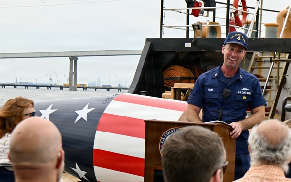 Coast Guard sets historic Francis Scott Key Memorial Buoy in Baltimore Harbor