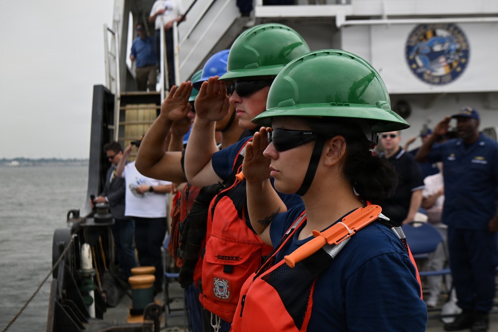 Coast Guard sets historic Francis Scott Key Memorial Buoy in Baltimore Harbor