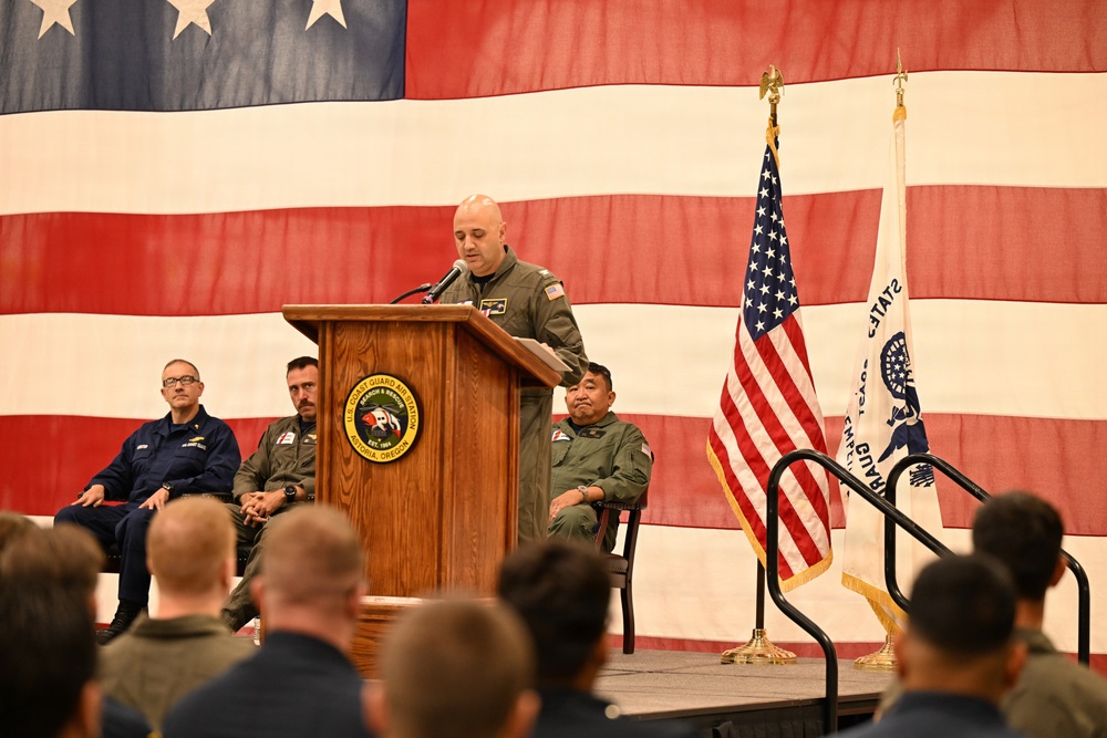 Coast Guard Air Station Astoria holds change-of-command ceremony