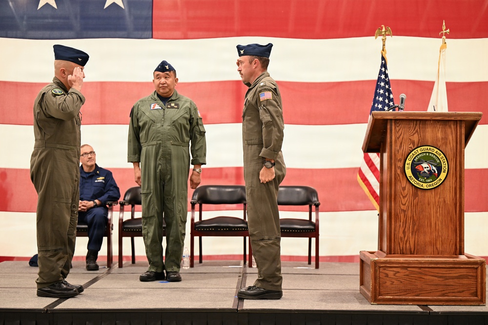 Coast Guard Air Station Astoria holds change-of-command ceremony