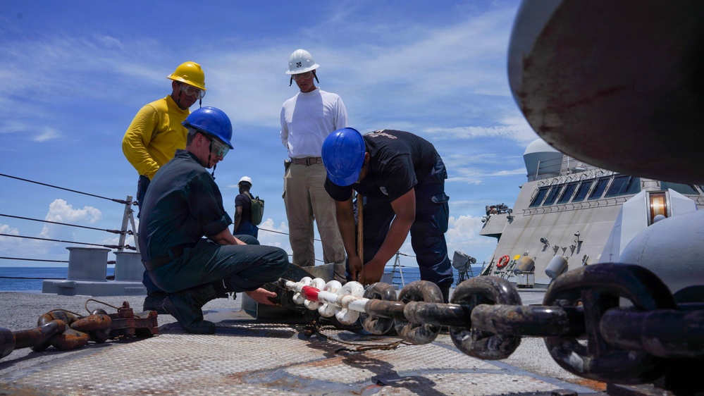 USS Cooperstown Conducts Routine Operations in the Gulf of America.
