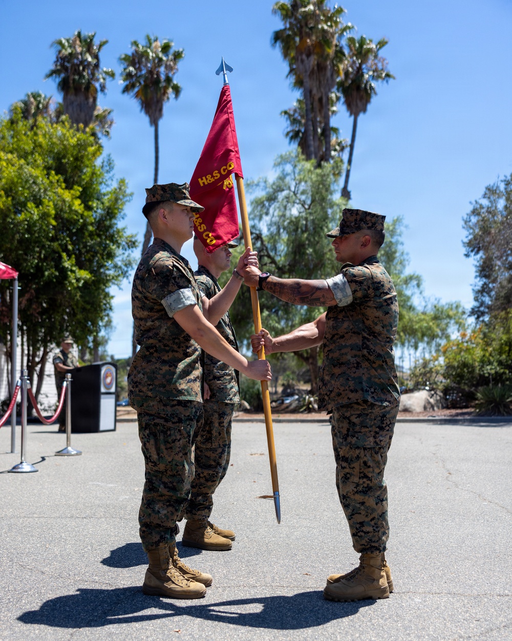 Headquarters and Support Company, Headquarters and Support Battalion Change of Command Ceremony