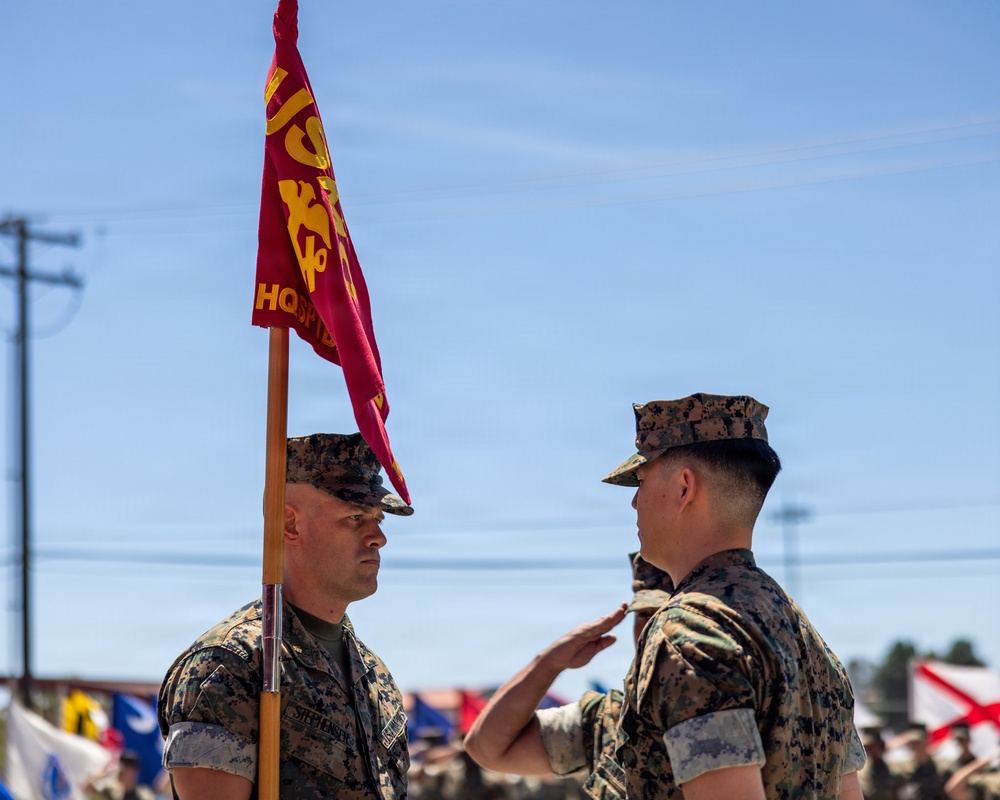 Headquarters and Support Company, Headquarters and Support Battalion Change of Command Ceremony