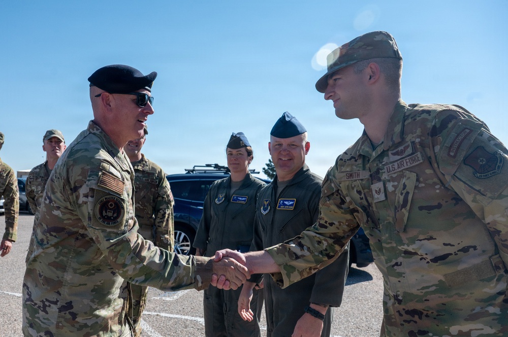 CMSAF visits F.E. Warren Air Force Base