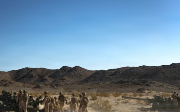 U.S. Marines conduct artillery displacement training