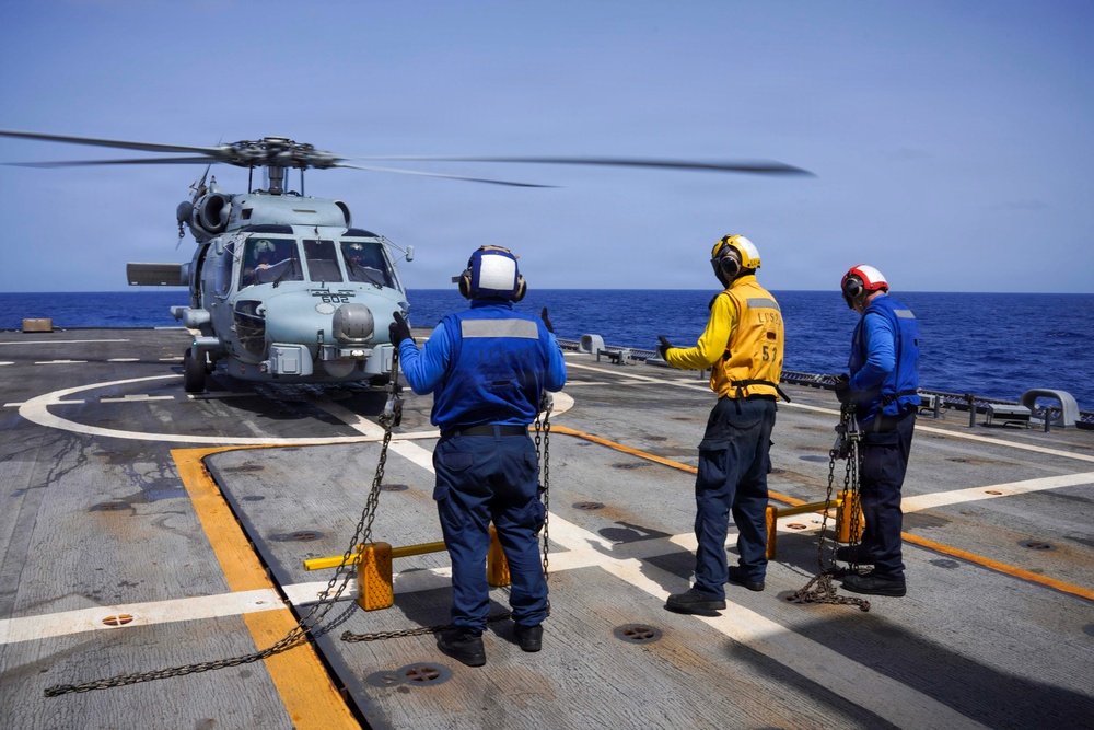 USS Cooperstown Conducts Flight Quarters.