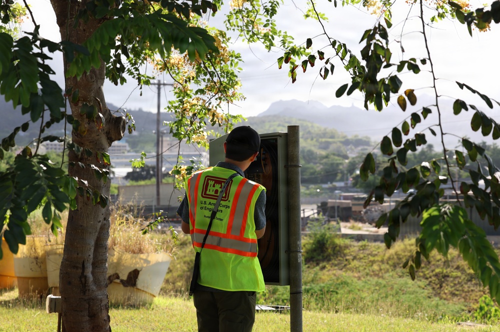 U.S. Army Engineering and Support Center, Huntsville engineers inspect installation barriers