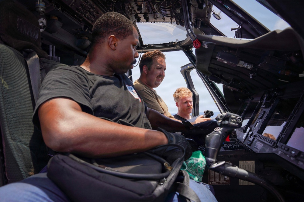 USS Cooperstown Conducts Flight Quarters in the Atlantic Ocean.