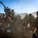 U.S. Marines conduct artillery displacement training