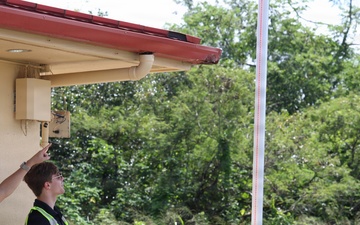 U.S. Army Engineering and Support Center, Huntsville engineers inspect installation barriers