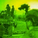 Security forces M240B night fire
