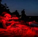 Security forces M240B night fire