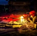 Security forces M240B night fire