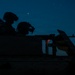 Security forces M240B night fire