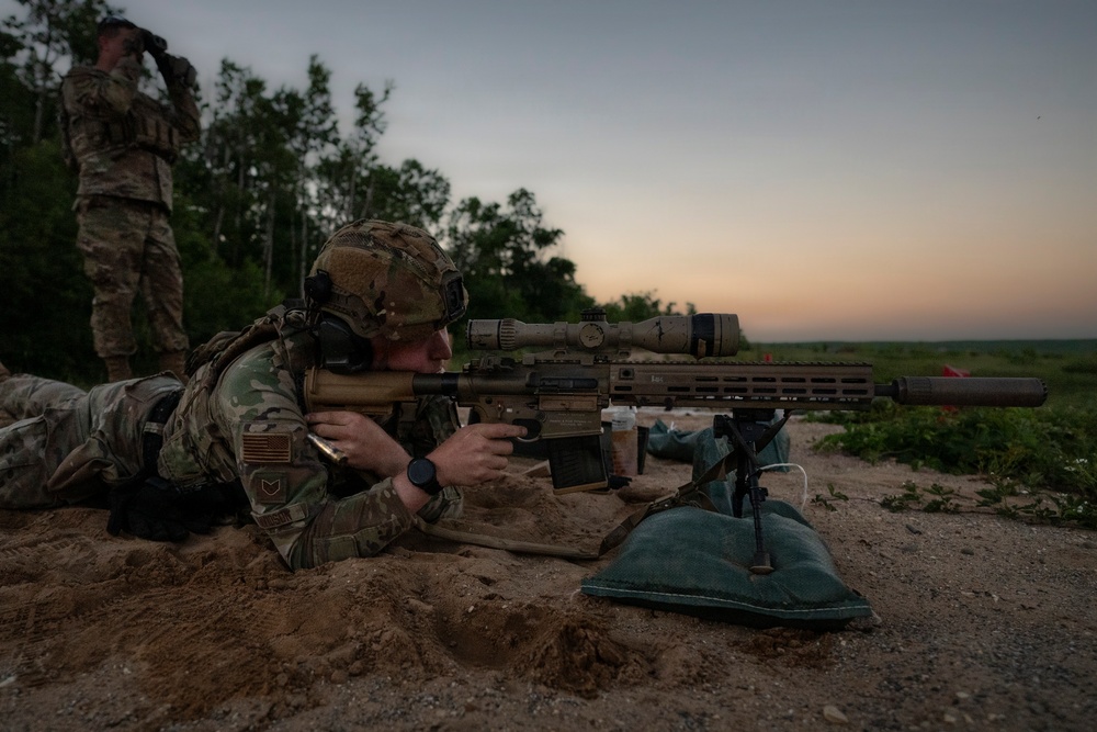 Security forces  M110A1 weapons training