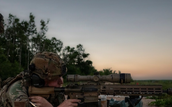 Security forces  M110A1 weapons training