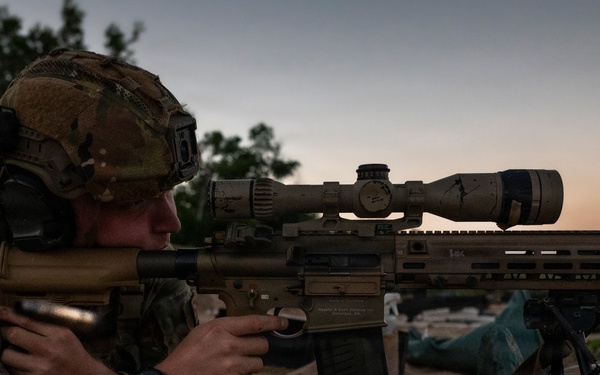 Security forces  M110A1 weapons training
